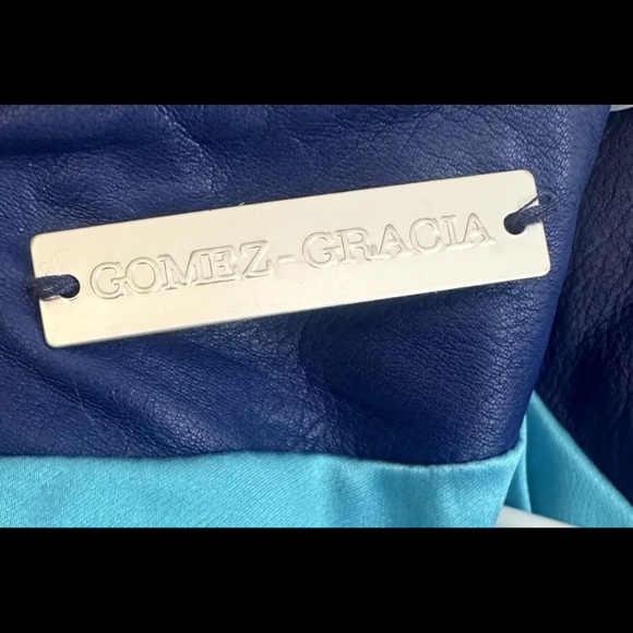 Gomez Gracia Leather Dress Women’s Size 8 Blue - Picture 12 of 12